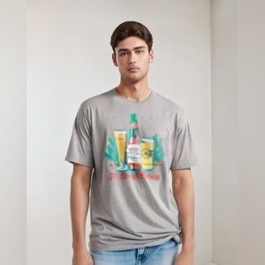 Budweiser Beer Unisex Holiday T-Shirt for Adults